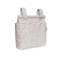 Don Algodón Bolso carro bebé rosa flores - Bolsa organizadora carrito bebé cierre cremallera - Talega funcional pañalera cochecito bebé estampado floral - details 2