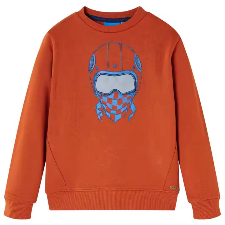 Sudadera infantil color teja claro 104 - 1