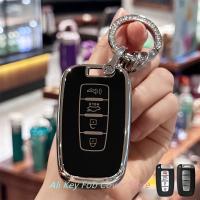 Cubierta De Llave Para Coche Lanyard De Cadena Con Llavero Para Hyundai Azera Elantra GT Equus Genesis Santa Fe Tucson Veloster Veracruz Kia 2007-2017 - details 2