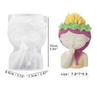 Molde De Silicona Para Vaso De Hueso De Mujer DIY Hecho a Mano Florero Epoxy Resina Plástico Decoración Del Hogar - details 2