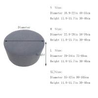 Cubierta De Terciopelo Polar Elástica Para Pie De Silla 1PC Cubierta De Ottomán Redonda De Spandex Protector De Pie De Silla Para Sala De Estar Hogar - details 0