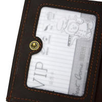 Cartera De Cuero Genuino Para Hombre Pequeña Y Delgada Con Bolsillo Monedas Portatarjetas Vintage Bolsa Para Dinero - details 14