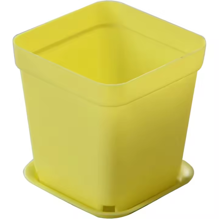 Adorno para alféizares de Ventanas, macetas cuadradas de plástico para interiores y Exteriores. - 1