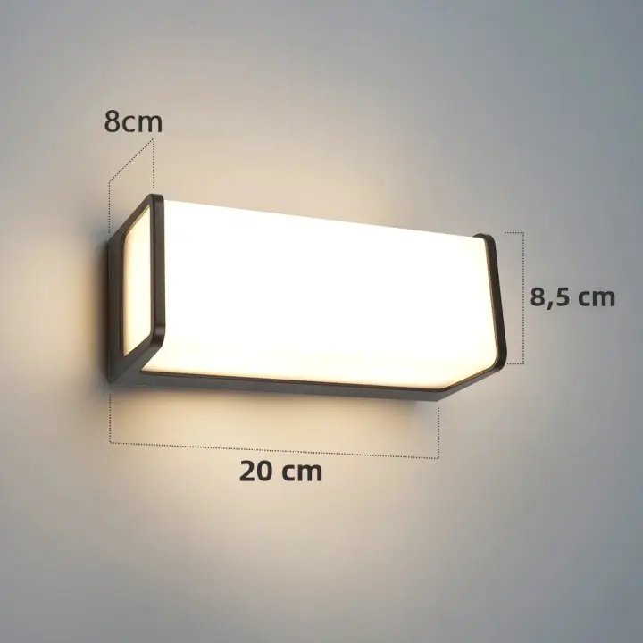 Lámpara De Pared Exterior Modern LED Impermeable IP65 Para Balcones Jardines Luz de Porche 110V 220V Instalación Por Montaje Incluir Bombillas - 1