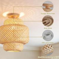 Lámpara De Arte De Bambú Chino Para Restaurante Japonés Teatro Homestay Hotpot Estilo Zen De Granja Lámpara De Techo Self-contained Sin Bombillas Incluidas Fuente De Alimentación AC - details 4