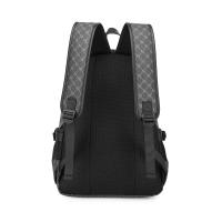 Mochila Multifuncional Para Hombres Y Mujeres Con Portátil Diseñadora Para Viajes Negocios Y Escuela Bolsa Diaria De Cuero PU Con Lona De Nylon - details 10
