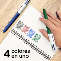 BIC Pack Estudiantes - 6 subrayadores pastel Highlighter Grip, 10 bolígrafos BIC Cristal de colores surtidos y 1 bolígrafo 4 Colores Wood - details 0