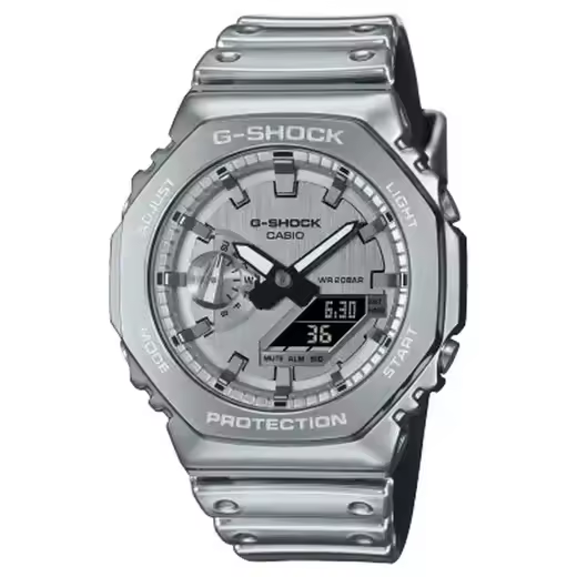 Reloj G-Shock GM-2100YM-8AER Fine Metallic Series Plateado - 1