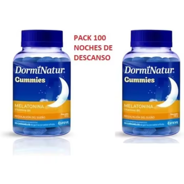 Duplo Dorminatur Gummies de Esteve - Melatonina + Vitamina 6. Te ayuda a conciliar un sueño más profundo y duradero - 1