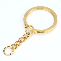 Llaveros De Oro 20 Piezas Bronce Rhodium 28mm Oval Split Para Producción De Joyería DIY Y Mayorista Llavero De Zinc Alloy Unisex - details 5