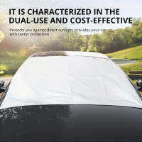 Protector De Ventanas Del Coche Para Verano Cortina De Sol Para Parabrisas Anticongelante Y Anti Nieve Plegable Protección UV 2024 - details 5