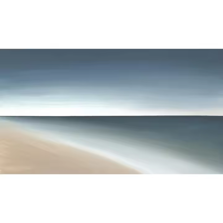 Cuadro "HORIZONTE PROFUNDO"   Lienzo de alta calidad impreso  Arte minimalista Contemporáneo elegante Sobrio Marina con Horizonte profundo Azul petróleo arena blanco Dormitorios modernos  oficinas Salones Espacios de contemplación Ref ANA DURAN  A 423 - 1