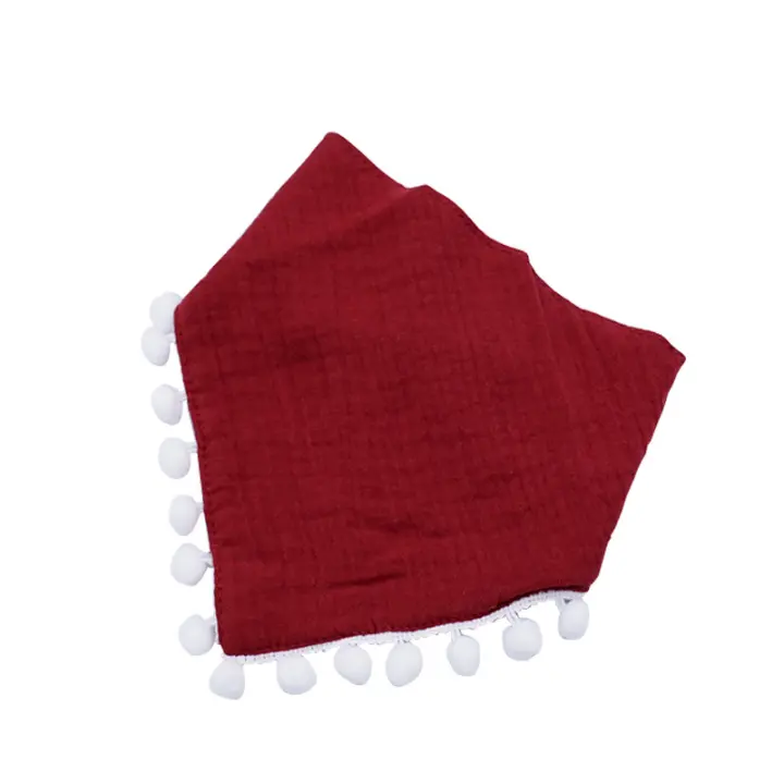 Baberos de bebé ajustables de hilo de algodón, babero triangular para bebé, babero para bebé - 1