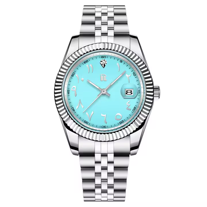 Reloj Mecánico Para Hombre RollsTimi 2025 Acero Inoxidable Cristal De Esmeril Resistente Al Agua Con Calendario Completo Y Marcadores Arábigos - 1