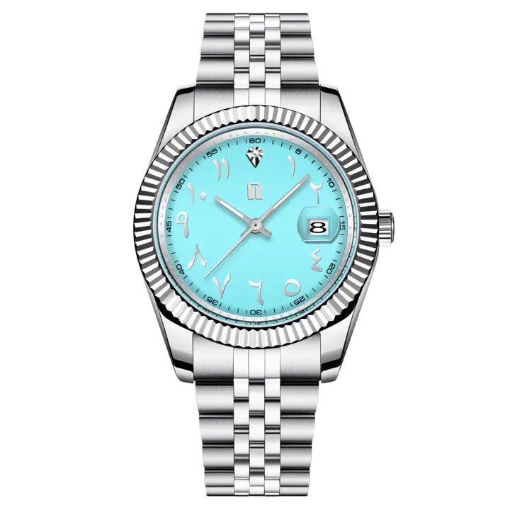 Reloj Mecánico Para Hombre RollsTimi 2025 Acero Inoxidable Cristal De Esmeril Resistente Al Agua Con Calendario Completo Y Marcadores Arábigos - 1