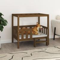 vidaXL Cama para Perros Cachorro Animal Doméstico Color Blanco,  Marrón miel,  Natural y mas - details 1