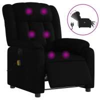 vidaXL Sillón de masaje reclinable eléctrico cuero sintético Negro, Crema, Marrón Sillon Dormitorio Sillon Comodos Silla Relax Sillón Sofá - details 0