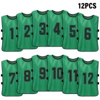 Chalecos De Fútbol Para Adultos 6/12 PCS Rápido Secado Uniformes De Equipo Entrenamiento De Fútbol Con Números Vests De Práctica - details 5