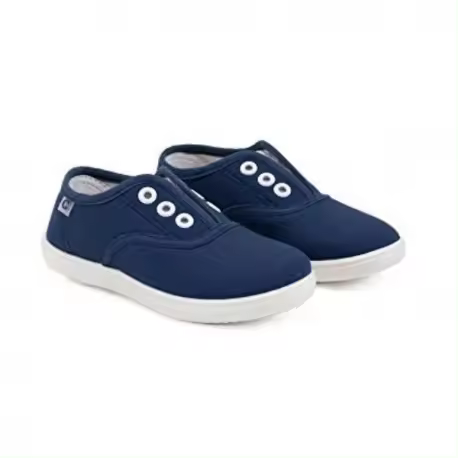 Zapatillas de lona azul marino sin cordones, de Conguitos Basic - 1