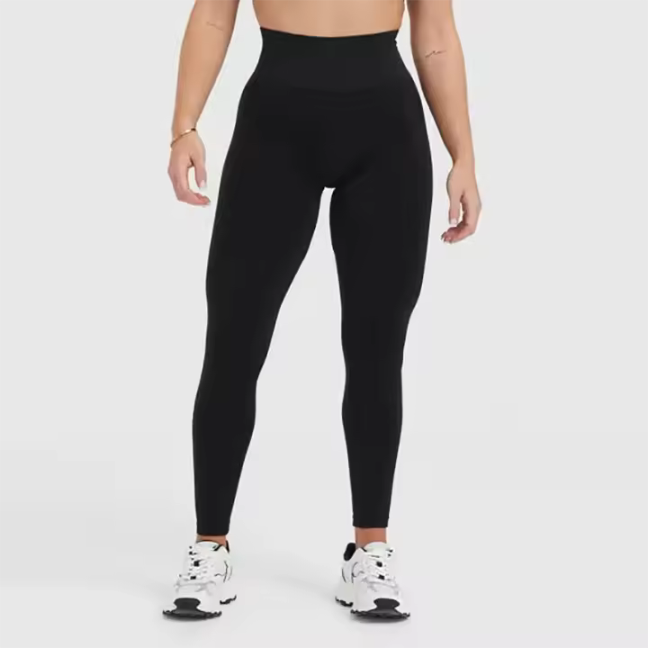 Leggings De Yoga Para Mujer Oneractive High Waist Elastic Monochromaticos Fitness Gimnasio Entrenamiento Correr Pantalones Sin Costuras - 1