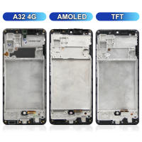 Pantalla AMOLED LCD A32 Para Samsung Galaxy A325 A325F A325F/DS A325M A325N Con Marco Y Sensor De Huella Dactilar Pantalla Táctil Y Digitizador Negro Compatible Con Samsung A32 4G - details 2