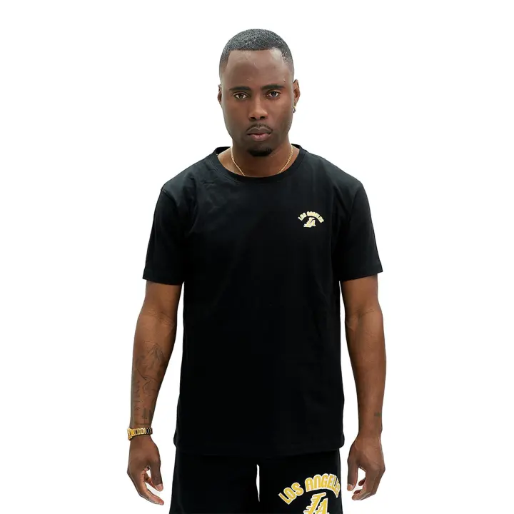 Camiseta Area Zero Negra Los Angeles Backbone Tee - 1