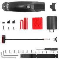 Guardabarros Ajustable Para Xiaomi M365 1s pro 2 Mi3 Scooter Eléctrico Con Porta Placa Y Faro Trasero Pieza Trasera Antigolpes - details 25