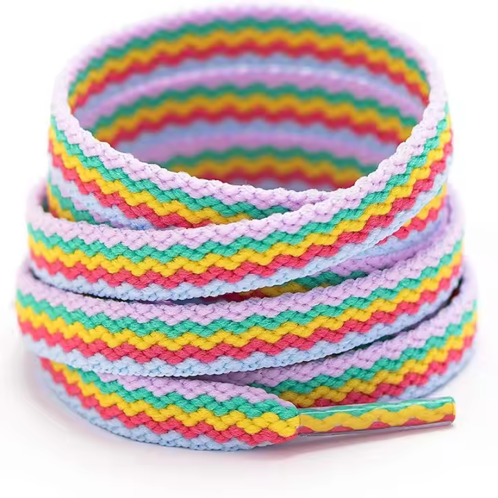Alpargatas De Arco Iris Para Zapatos Laces De Correa Colorida Para Zapatillas De Pintalabios Y Deportes Accesorios De Cordones De Poliéster - 1