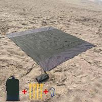 Outdoor Waterproof Picnic Blanket - Foldable Camping & Beach Mat with Storage Pocket, Polyester Plaid Ground Cover - details 10
