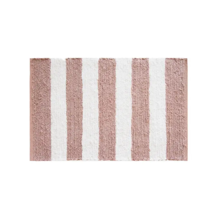 Parentesi Quadra  -  ALFOMBRA RAYAS ROSA 60X90CM - 1