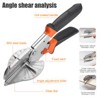 Tijeras De Miter Ajustables De 45 a 135 Grados Para Trabajar Madera Con 2 Hojas De Repuesto Corte Preciso Ergonómicas - details 3