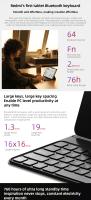 Estuche Protector Con Teclado Bluetooth Para Redmi Pad pro 12.1" 64 Teclas 760H Tiempo De Espera Ultra Largo Compatibilidad Exclusiva Con Redmi Pad pro - details 1