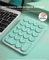 Teclado Numérico Inalámbrico BOW De 22 Teclas Recargable Bluetooth Con Capas De Teclas Redondas Para Portátil iPad Estilo Mini Ergonómico Sin Retroiluminación - details 2