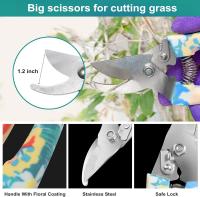 Juego de herrajes de jardinería, 10 piezas con estampado floral, paleta, Rillo, desmalezadora, recortadora, pulverizador, juego de jardinería ideal para Mujeres - details 3