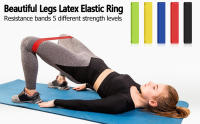 Bandas elasticas musculacion（Juego de 5） Silicona Bandas elasticas Fitness para Fortalecer piernas, Caderas y Brazos para Pilates y Yoga - con 5 Niveles de Resistencia - details 1