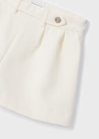 Mayoral Pantalón Corto de Niña Beige con Goma Ajustable y Cremallera Lateral - Comodidad y Estilo para el Verano - Short niña - Ropa Infantil Niña - Pantalón de Moda Primavera/Verano - details 3