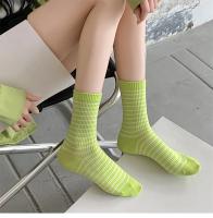Calcetines De Mujer Coloridos Y Estampados De Primavera Y Verano Calcetines Deportivos Transpirables De Pies Altos Suaves Para Niñas - details 1