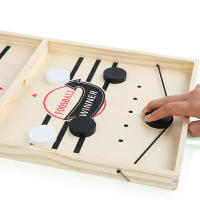 Juego De Mesa De Hockey En Tabla Ganador Rápido Juego De Partido Para Adultos Y Niños Interactivo Familiar Tablero De Batalla Desplazable - details 5