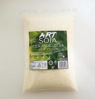 ARTSOJA . Cera de Soja en Perlas Premium Quality. Para Velas de Tarro o Cosmética. 48º- 52º Punto de fusión Vegetal Se puede trabajar en MICROONDAS o uso tradicional 100% Vegetal. Certificada CEE. Marca LALA´S CANDELS - details 0