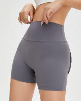 SSITO Pantalones cortos ajustados para Mujer Bolso High Belt elevando glúteos pantalones cortos de Yoga de secado rápido,ropa Deportiva para mujer de gym, absorber el sudor, With bolsillos traseros, para Yoga y Gimnasio - details 4