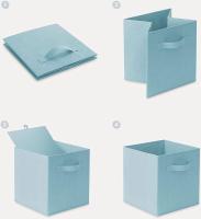 Caja de Almacenaje Plegable, de 31x31x31cm, 11 Colores, Cajas organizadoras en Tela, Caja para organizar Ropa, Juguetes y Sábanas en Armarios - details 3