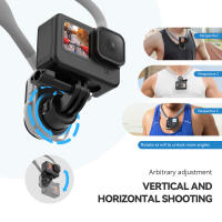 TELESIN Soporte De Cuello De Silicona Con Arranque Rápido Para Cámara GoPro Hero 12/11/10 Insta360 X4/X3/GO3/GO2 OSMO Accesorio Deportivo - details 4