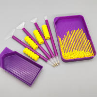Tazón De Diamantes Azul Para Pinturas DIY Capacidad Grande Discusión De Boquilla Para Manualidades Y Artesanías 5D - details 4