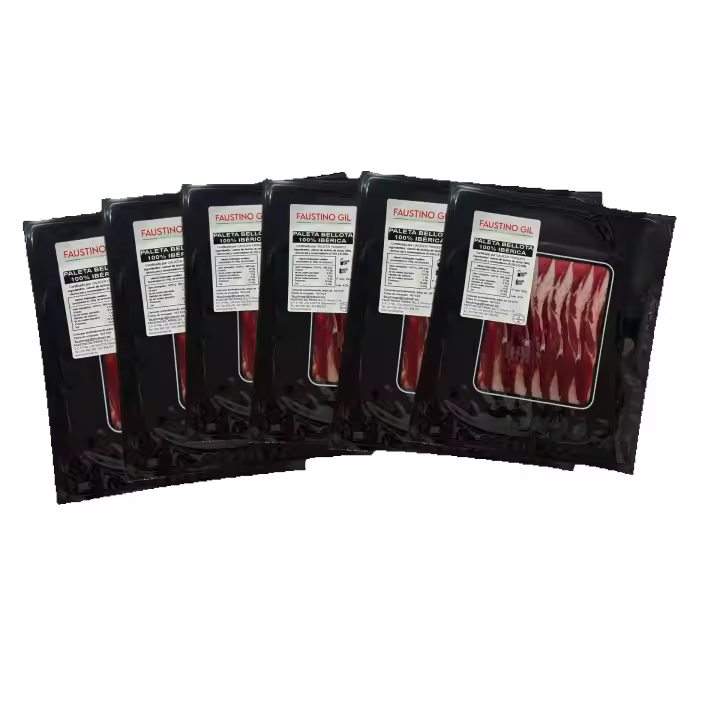 PALETA BELLOTA 100% IBERICA - 6 Sobres de  100g - Elaboración tradicional - Ibéricos Faustino Gil - - 1