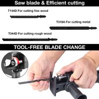 Kit De Adaptador Para Sábanas Reciprocantes Multipropósito 3/9pcs Herramienta De Carpintería DIY Para Corte De Madera PVC Metal - details 4
