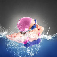 Gorro De Natación De Silicona Para Mujeres Y Hombres Impermeable Con Protección De Oídos Gran Tamaño Gorro De Buceo Elástico Para Piscina - details 6