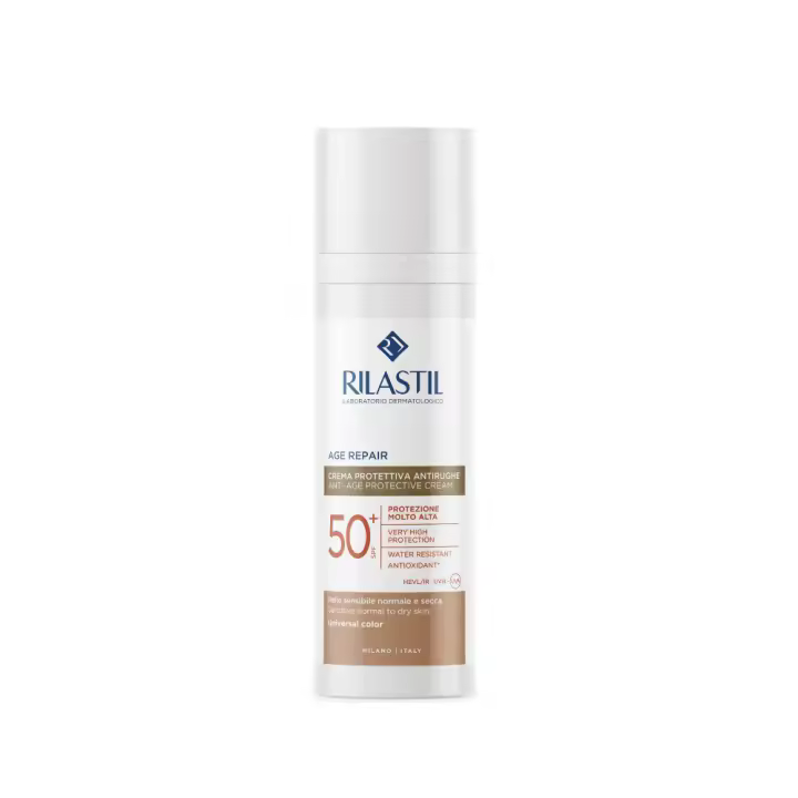 Sun System Age Repair SPF 50+ Color, 40 ml. - Rilastil - 1