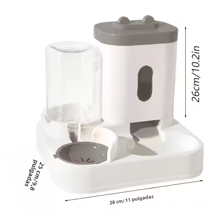 Juego De Alimentos Para Gatos Y Perros Con Cuenco De Agua De Orejas De Conejo Soporte Vertical Para Mascotas Suministros De Mascotas - 1