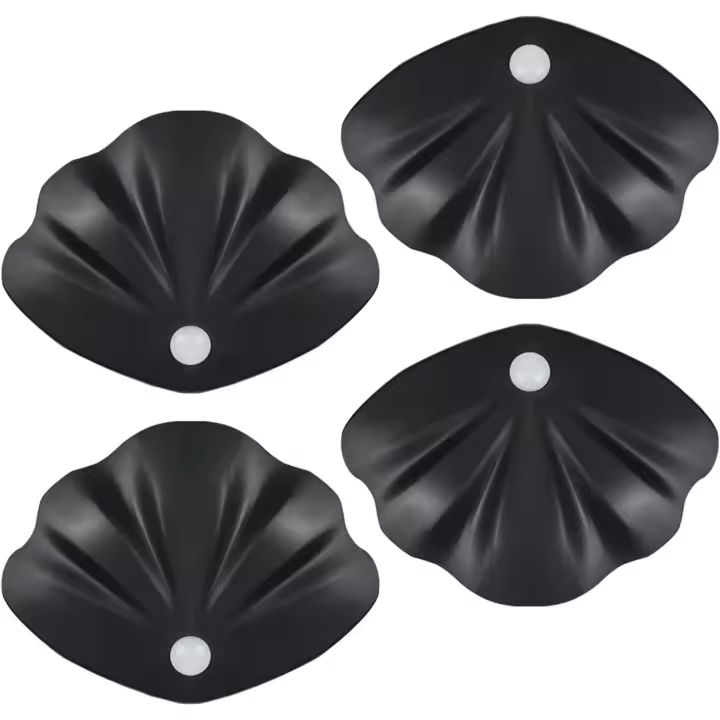 Luz Nocturna con sensor de Movimiento LED, 3 Colores, Luz Nocturna LED automática, Luz de pared LED recargable a Batería para dormitorio, Cocina, Escaleras, Garaje (paquete de 4) - 1