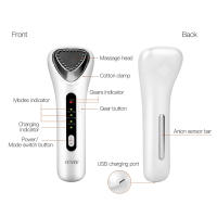 Dispositivo De Belleza Rejuvenecimiento Por Vibration Calefacción Y Iontóforosis Multifuncional Equipo De Belleza USB Charger Plástico - details 3